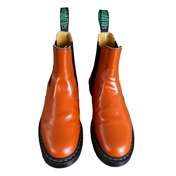 Solovair Dealer Hi-Shine Finish Leather Boots Chelsea Cognac Sz 7 England Made main image 9